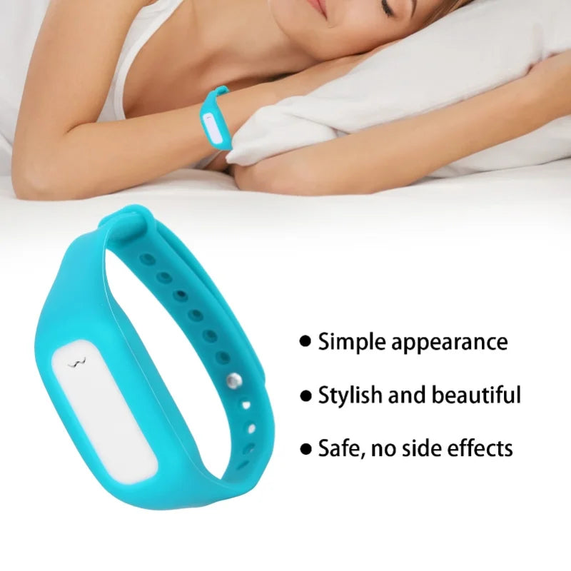 USB Charging Intelligent Anti Snoring Wristband Bracelet Adjustable Anti Snoring Device(Bleu Vert ) Bleu Vert