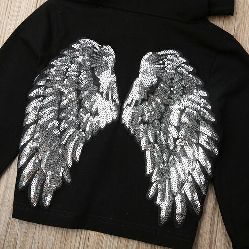 2019 Toddler Baby Girl Winter Clothes Sets Wings