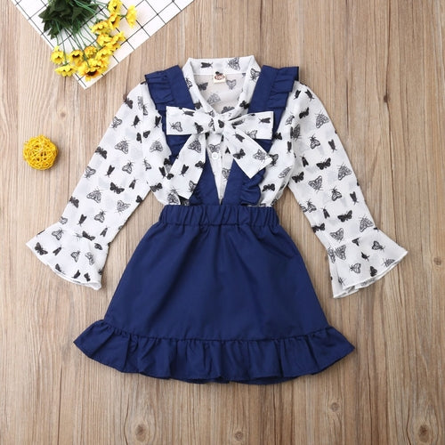 2PCS Toddler Kids Baby Girl Winter Clothes Sets