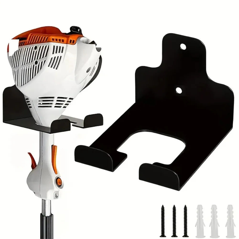 Wall Mounted Trimmer Rack Garden Power Tool Organizer Hanger Heavy Duty Garages Storage Chainsaw Grass Lawn Mower Storage Holder