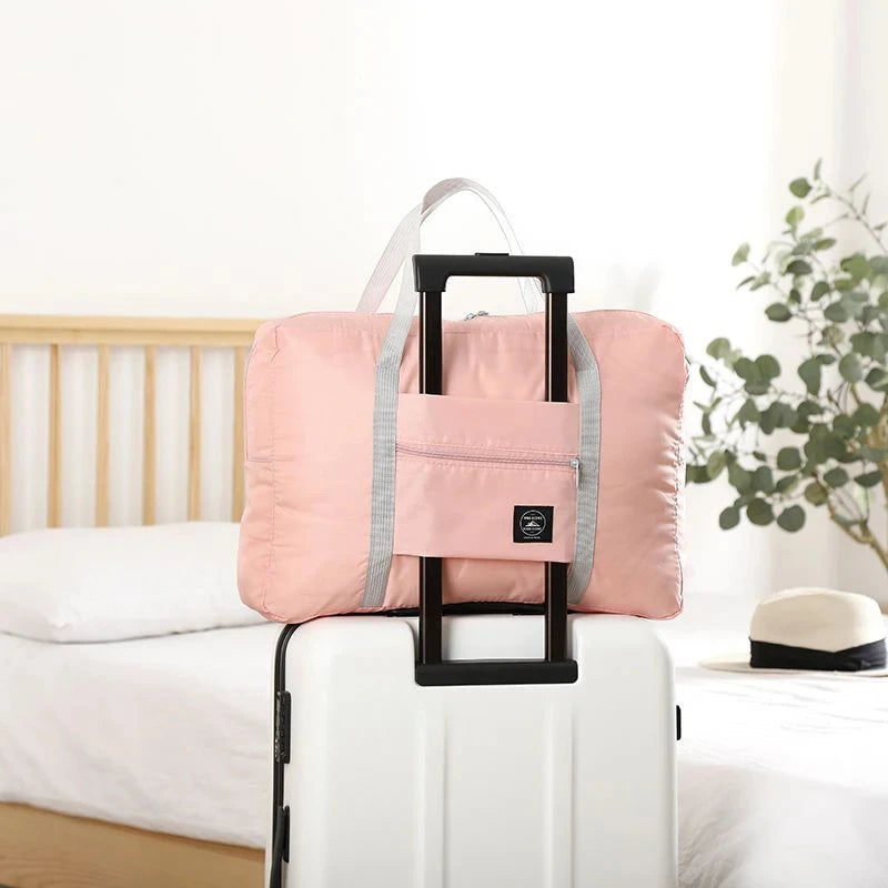 Foldable Large Capacity Travel Duffel Bag Portable Carry On Boarding Luggage Clothes Storage Handbag for Travel Moving Picnic