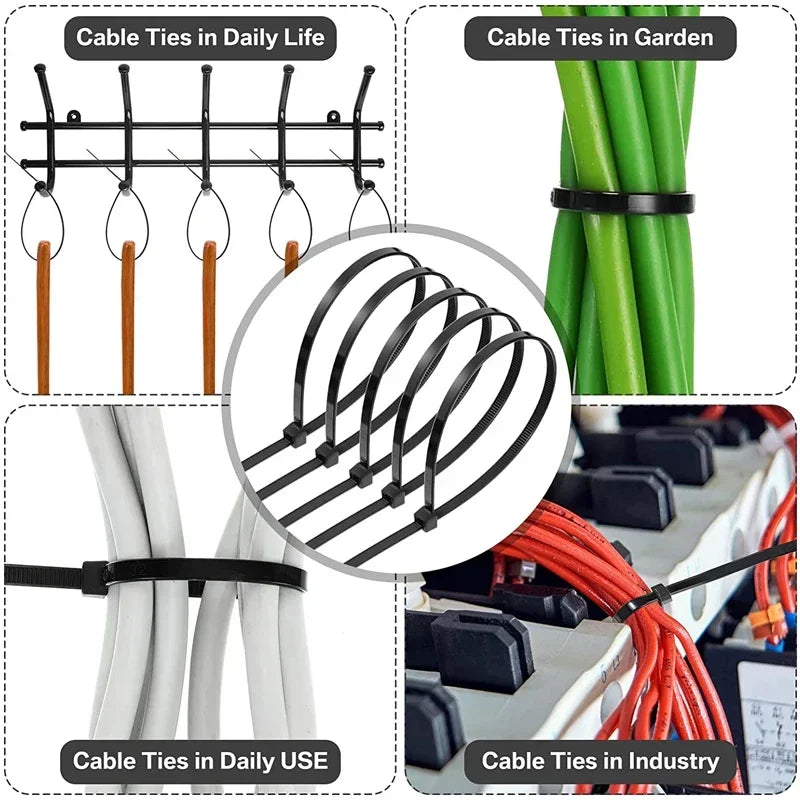 Nylon Cable Ties – Self-Locking Zip Ties