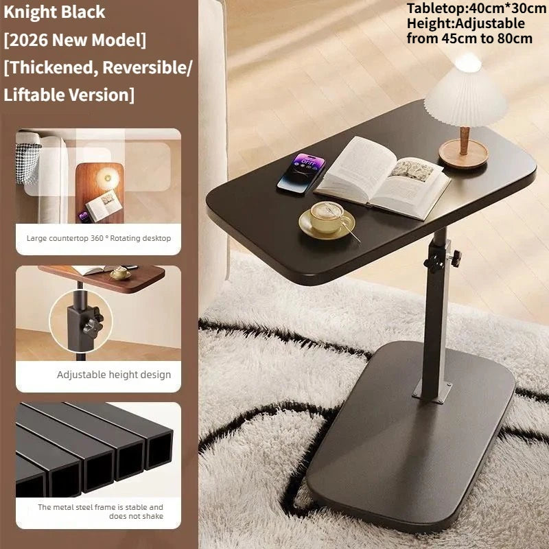 Portable Adjustable Folding Side Table/Laptop Desk, for Home Office, Coffee Table, Bedside Sofa, Office Reception Area, Mother&