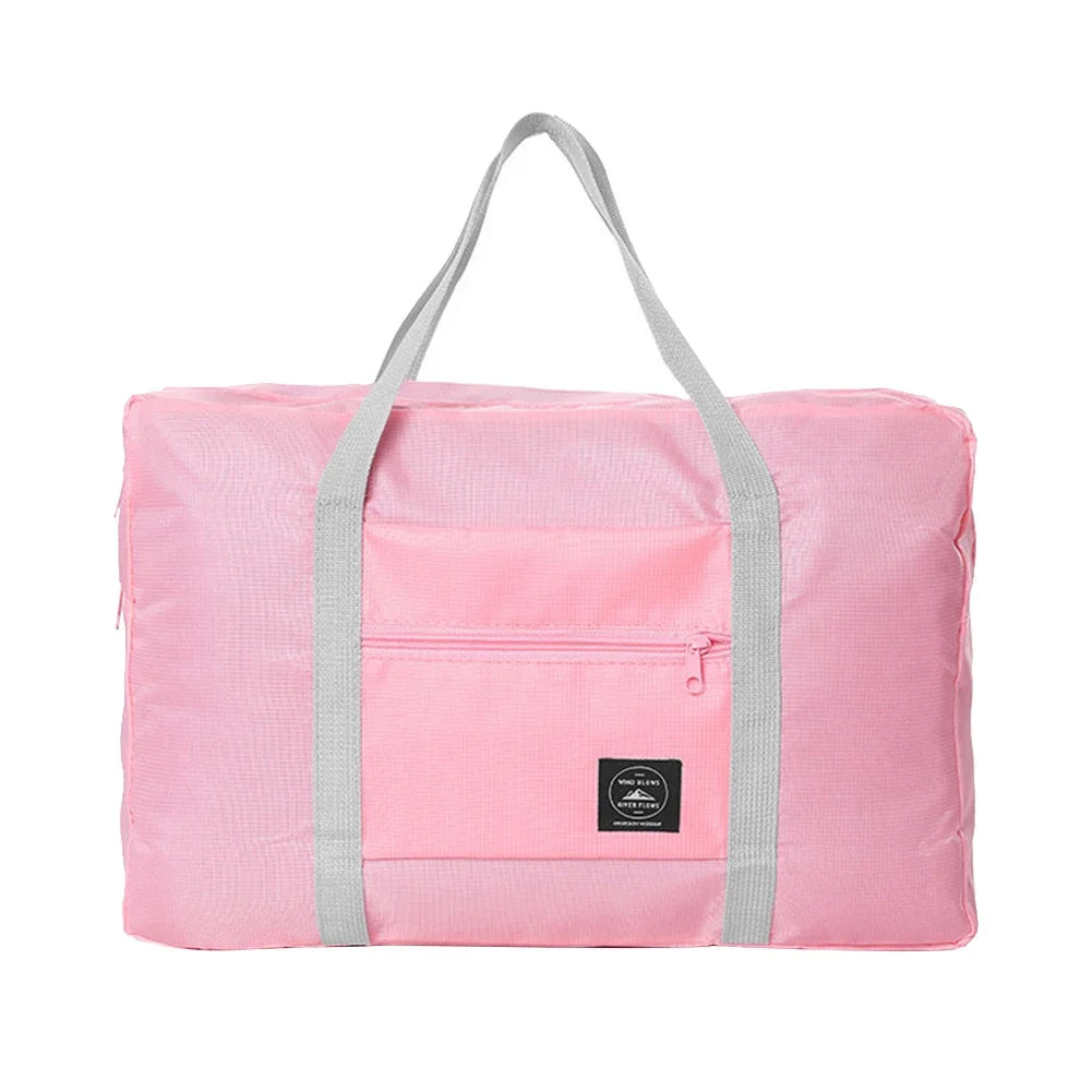 Foldable Large Capacity Travel Duffel Bag Portable Carry On Boarding Luggage Clothes Storage Handbag for Travel Moving Picnic