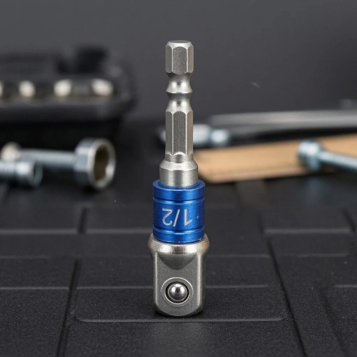Socket Adapter Extension Rod Grooved Shaft Hex Shank Socket Adapter Tool Accessory Long-Lasting Heat Treated