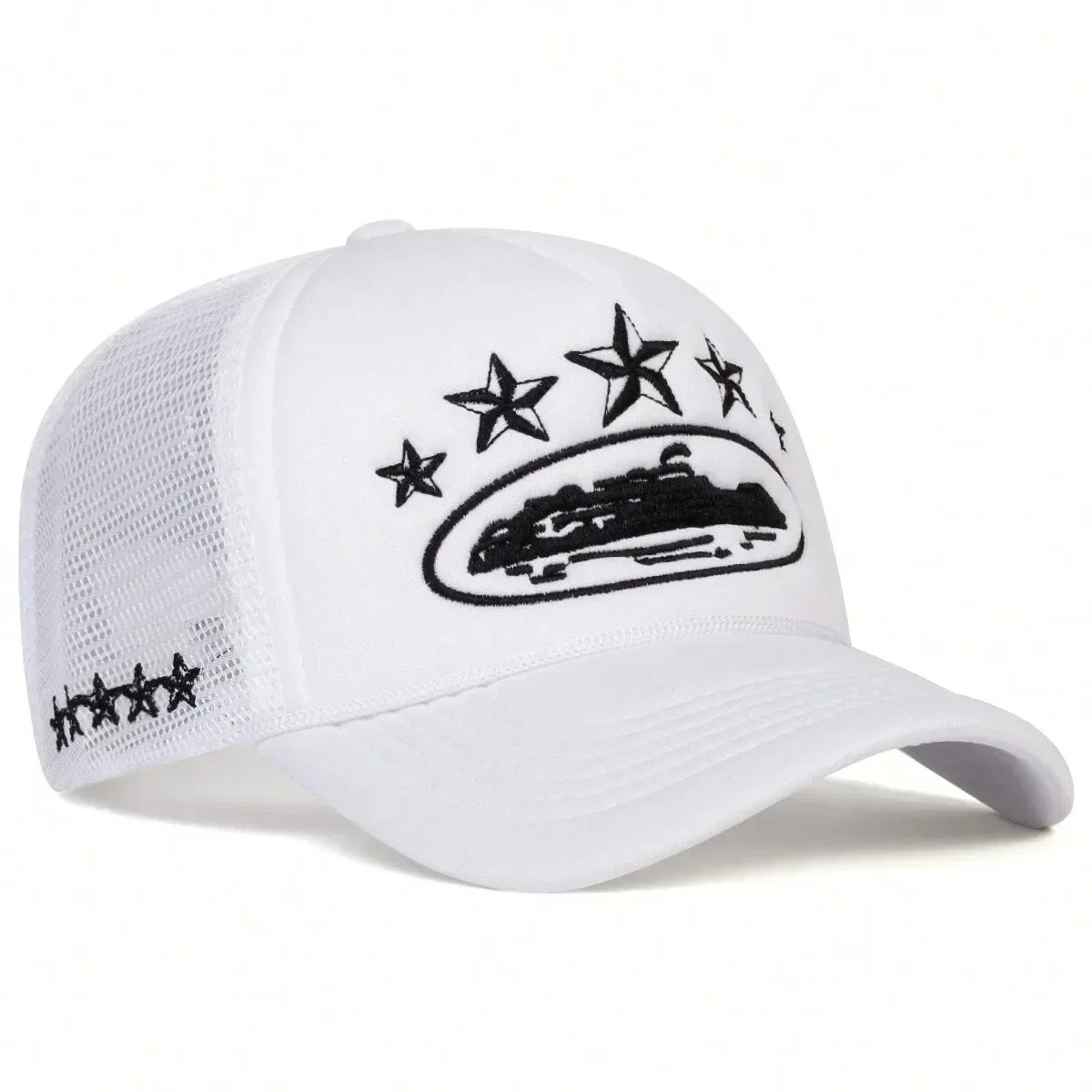 Unisex Men Women Cap Pentagram Embroidery Baseball Net Caps Spring Summer Outdoor Adjustable Casual Hats Sunscreen Hat