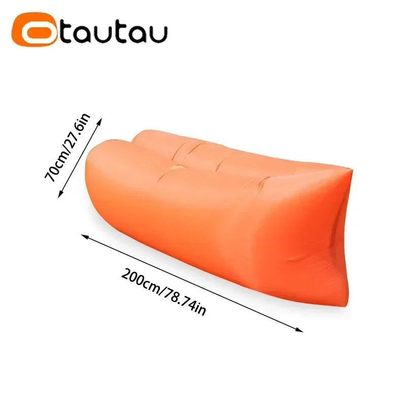 OTAUTAU Ultra Light Pillow Style Lazy Sofa Inflatable Sofa Portable Foldable Sleeping Bag Bed SF284