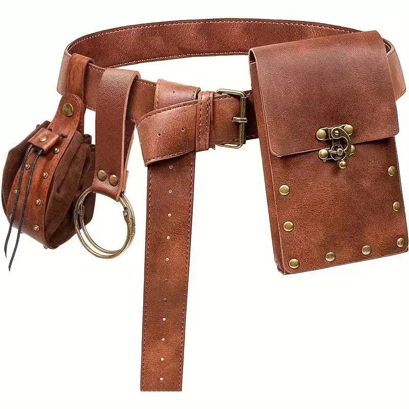 Medieval Viking Accessories Set Retro Steampunk Costume Props Halloween Cosplay LARP Party Role‑Playing Supplies For Men Women