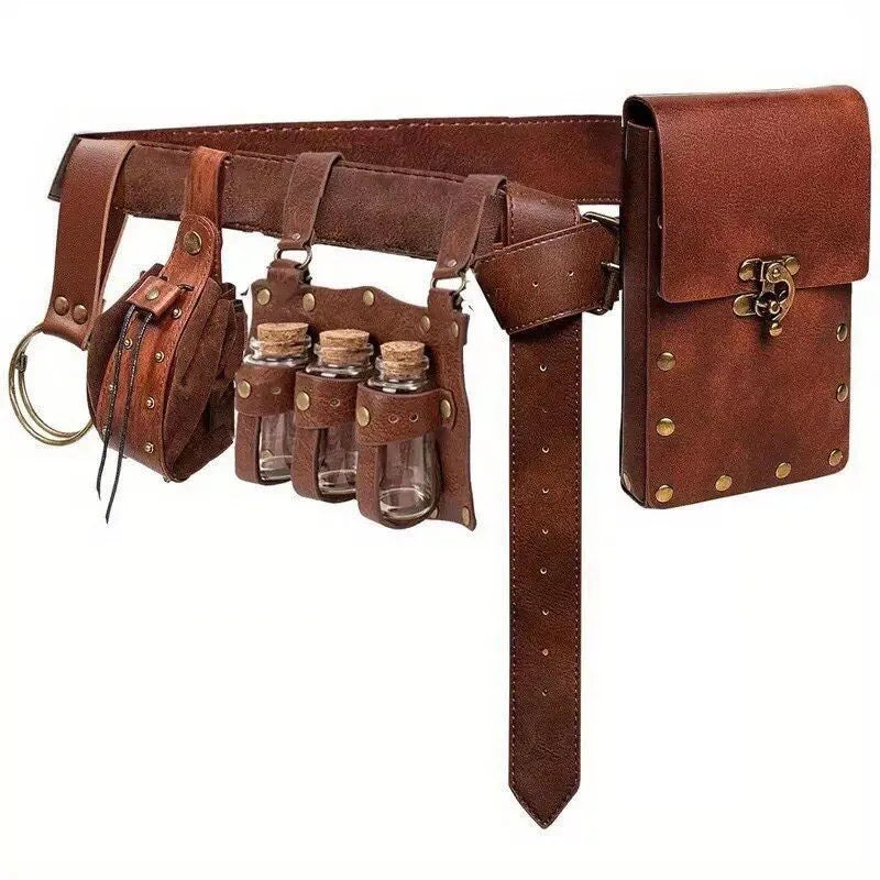 Medieval Viking Accessories Set Retro Steampunk Costume Props Halloween Cosplay LARP Party Role‑Playing Supplies For Men Women