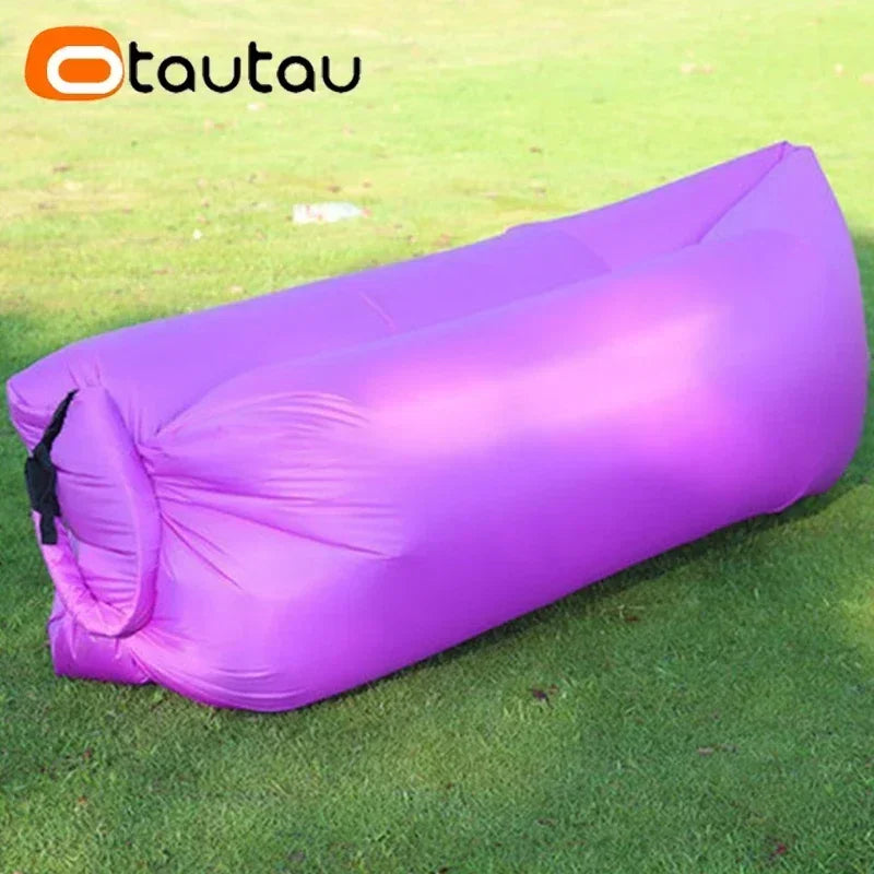 OTAUTAU Ultra Light Pillow Style Lazy Sofa Inflatable Sofa Portable Foldable Sleeping Bag Bed SF284