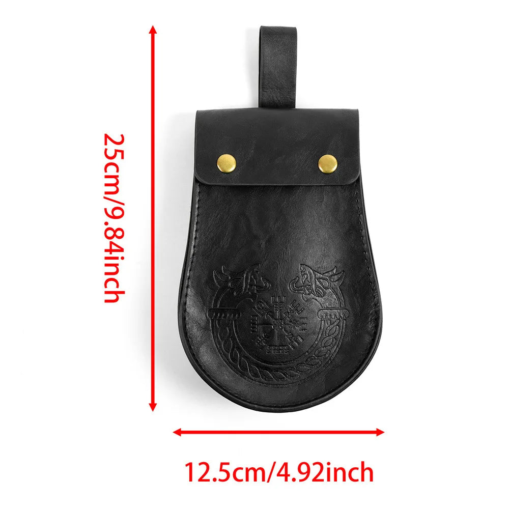 Medieval PU Leather Armor Set Pauldron Corset Waist Belt Bracers Men Viking Knight Pirate Cosplay Accessories Halloween Party