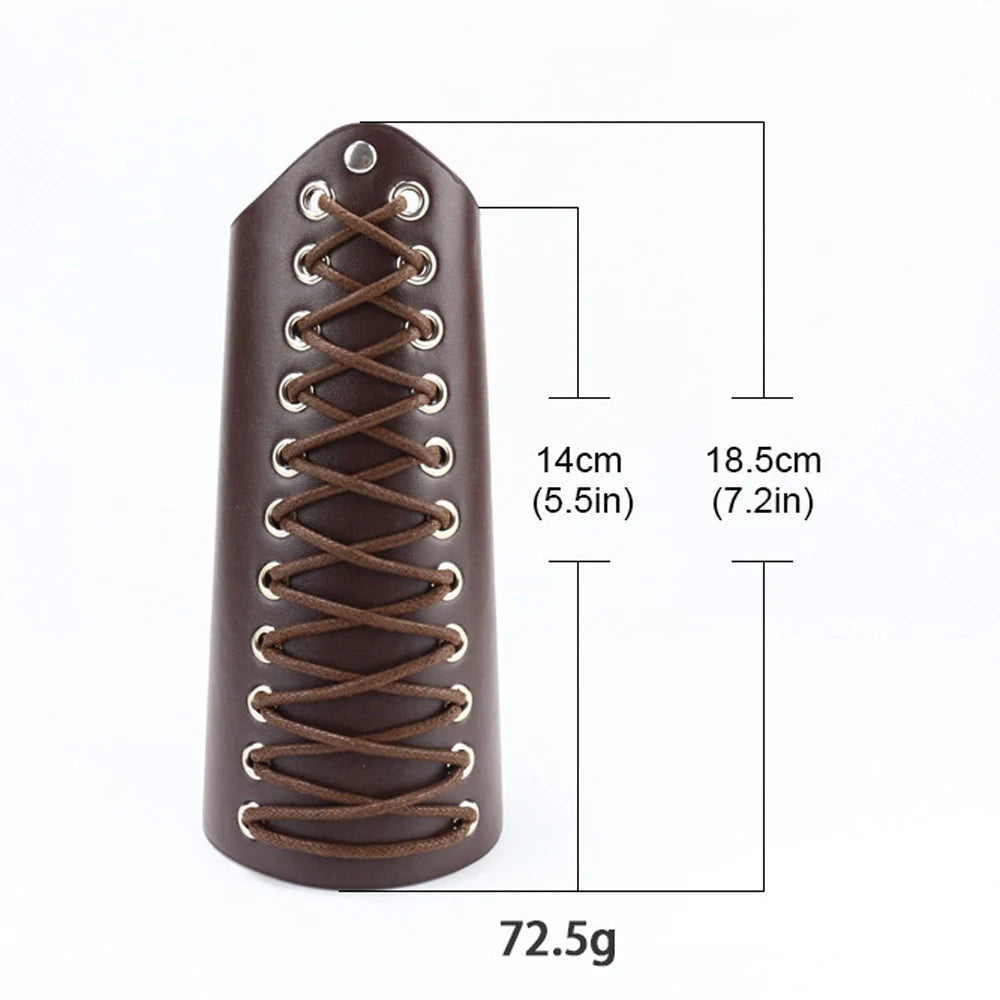Medieval PU Leather Armor Set Pauldron Corset Waist Belt Bracers Men Viking Knight Pirate Cosplay Accessories Halloween Party
