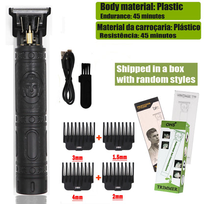 OHS Electric Hair Clipper Professional USB Cordless Clipper Professional Beard Trimmer Haircut Grooming Kit Hair Cutting Machine