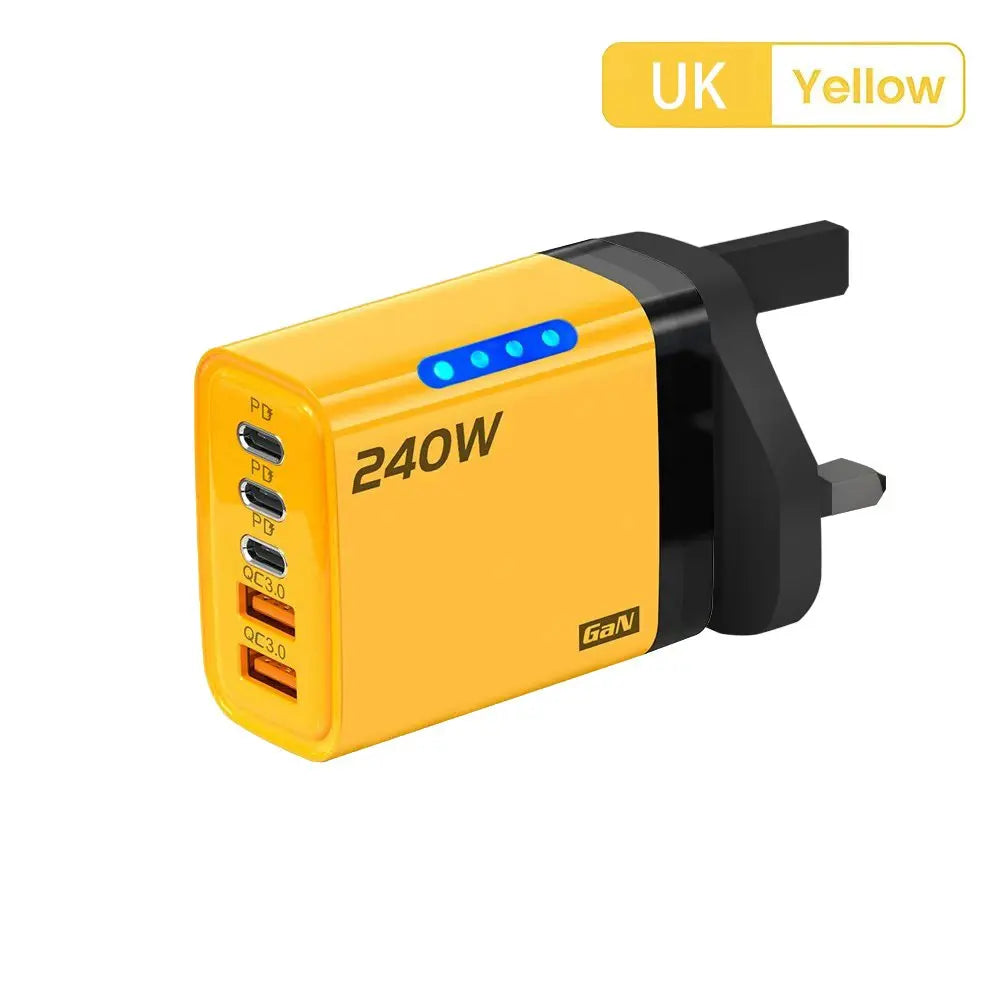 240W GaN 5-Port USB Wall Charger