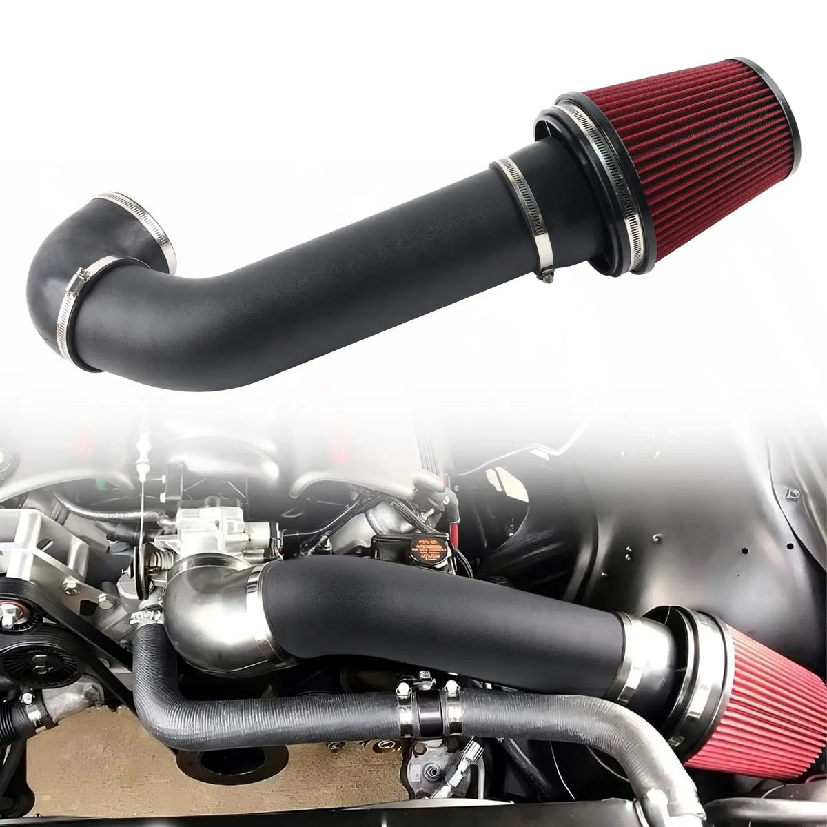 4 Inch LS Swap Cold Air Intake Kit compatible with LSX LS1 LS2 4.8L 5.3L 5.7L 6.0L Engine