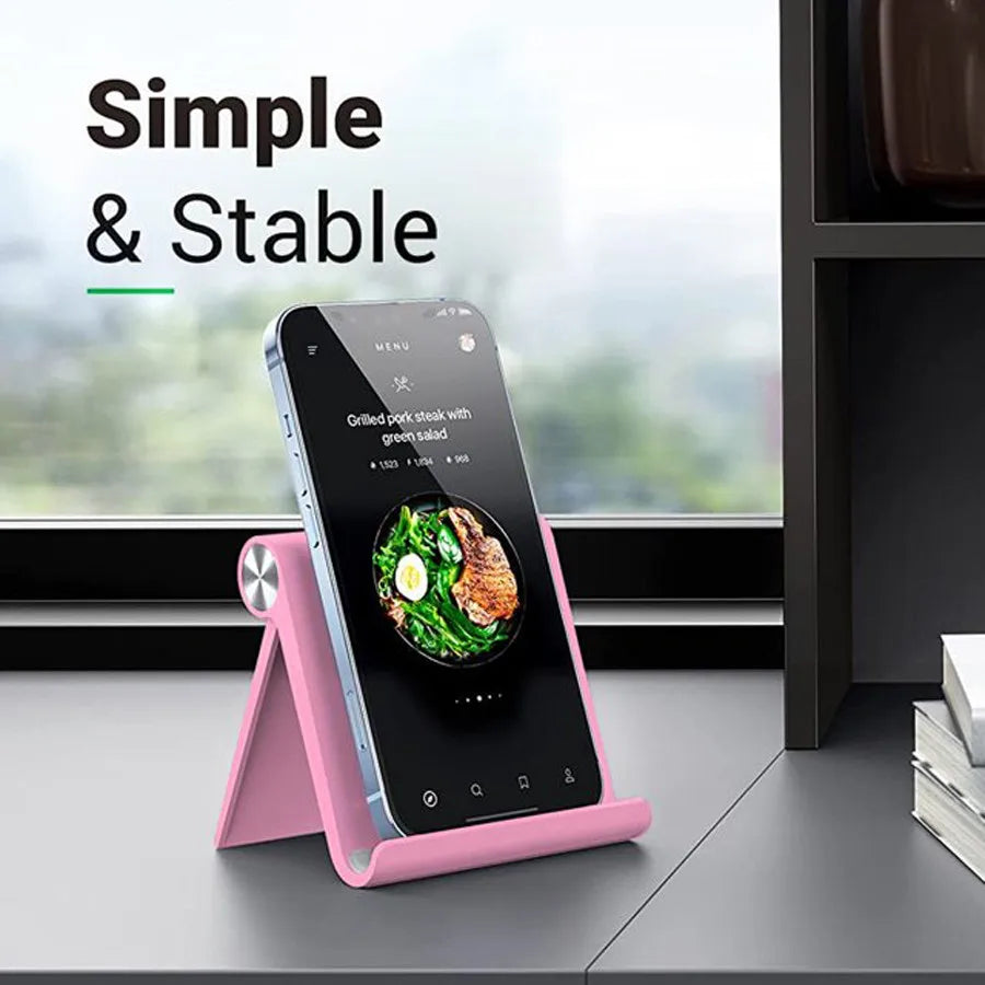 Adjustable Phone Holder Stand Portable Foldable Desktop Phone Support  Universal Cell Phone Stand for iPhone, Samsung