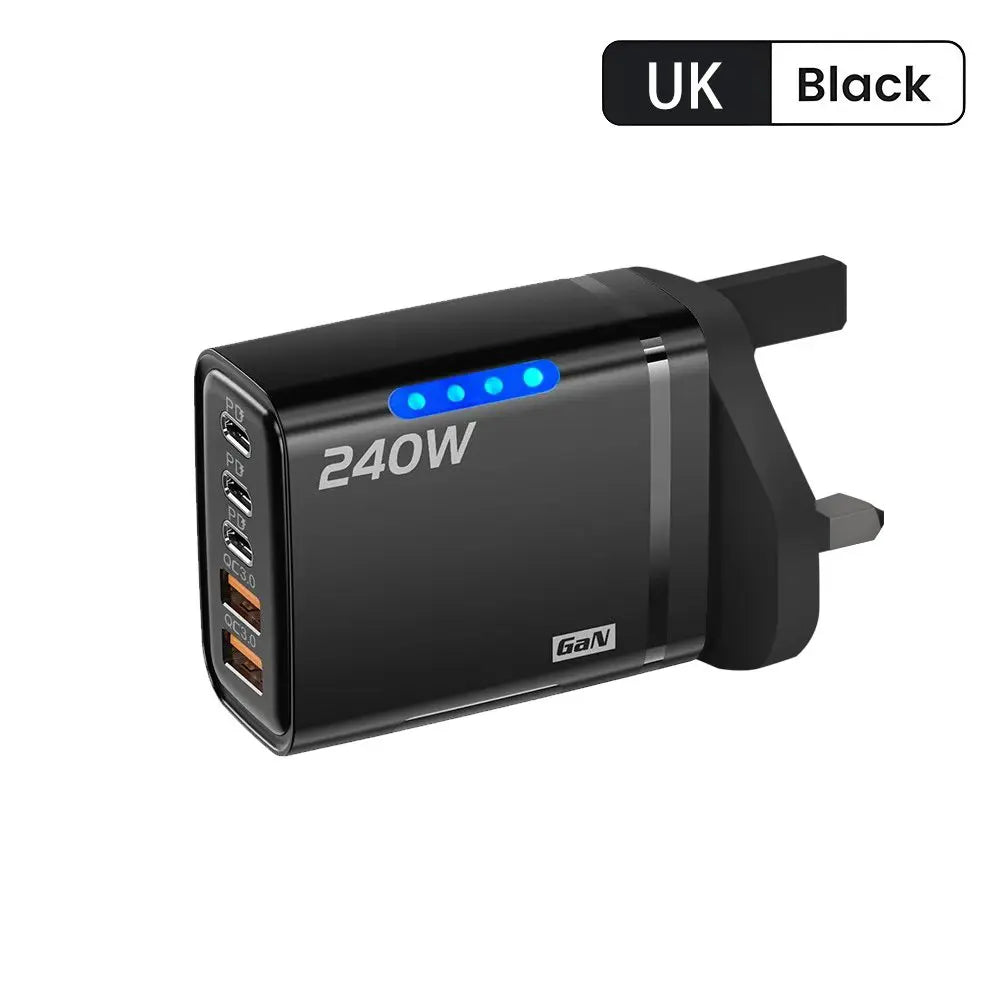 240W GaN 5-Port USB Wall Charger