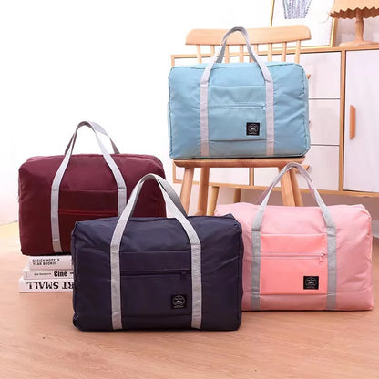 Foldable Large Capacity Travel Duffel Bag Portable Carry On Boarding Luggage Clothes Storage Handbag for Travel Moving Picnic