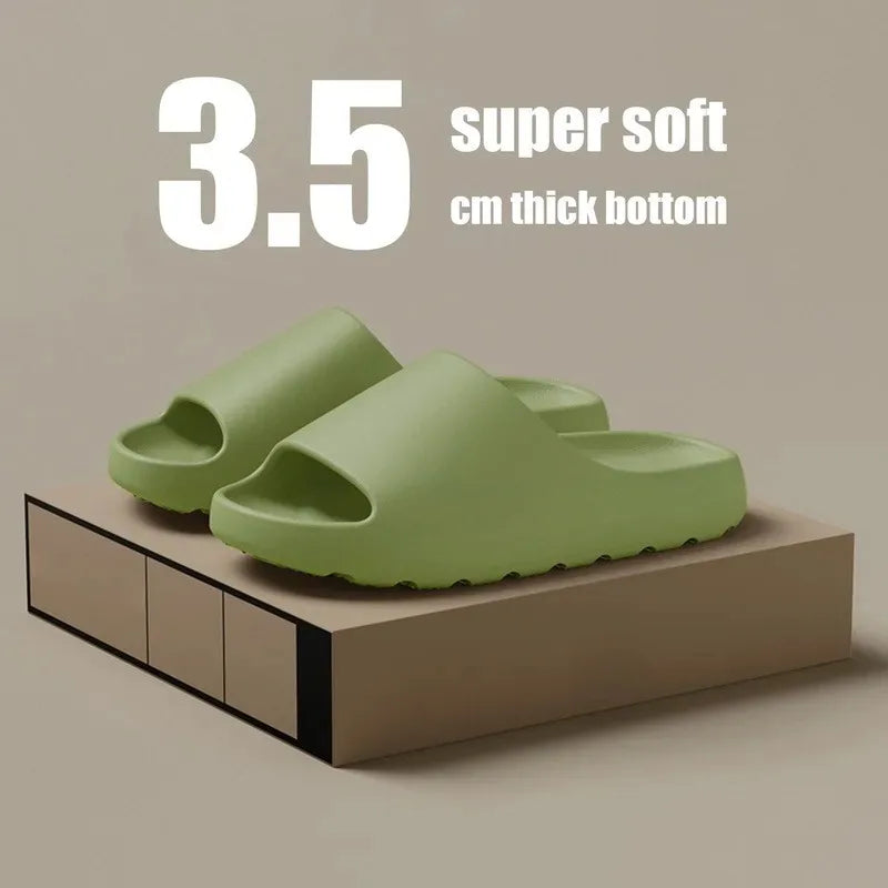 Coconut Slippers Cloud Thick-soled Sandals Summer Fashion Soft Bottom Beach Men Slippers Women&