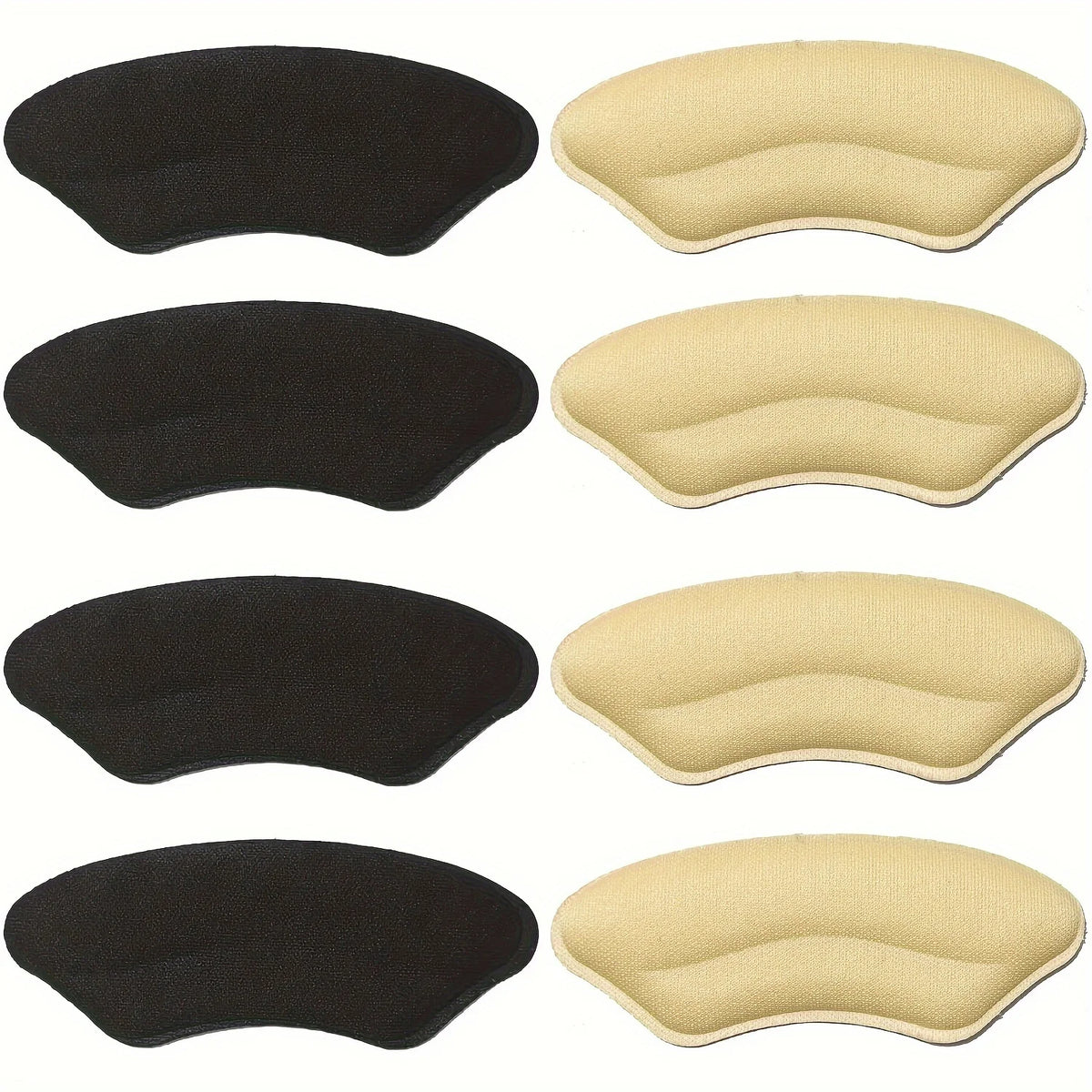 8-Pack Heel Pads for Too Big Shoes Self-Adhesive Heel Protectors Heel Inserts Improve Shoe Fit And Comfort Prevent Heel Slippage