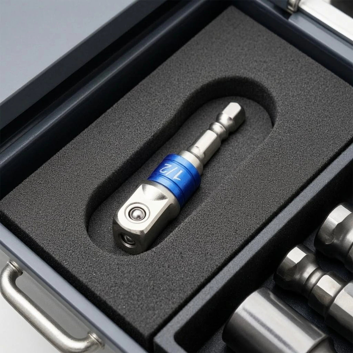 Socket Adapter Extension Rod Grooved Shaft Hex Shank Socket Adapter Tool Accessory Long-Lasting Heat Treated