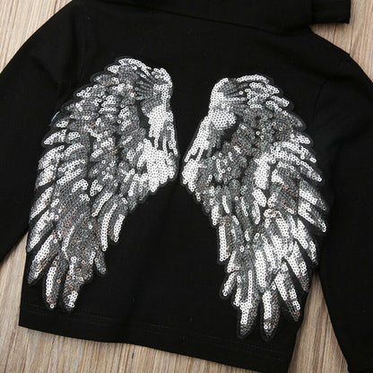 2019 Toddler Baby Girl Winter Clothes Sets Wings