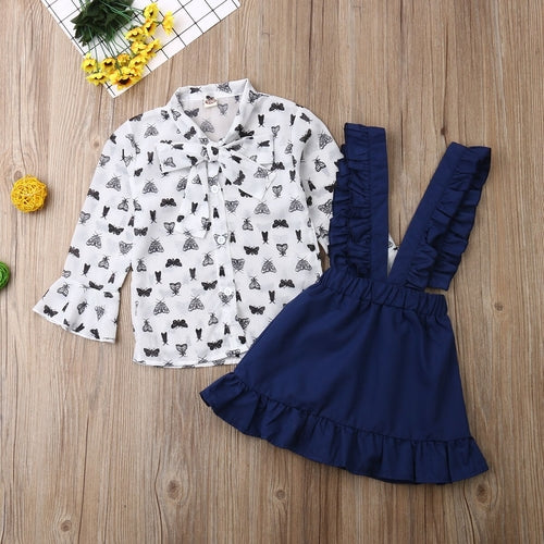 2PCS Toddler Kids Baby Girl Winter Clothes Sets