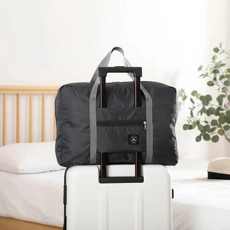 Foldable Large Capacity Travel Duffel Bag Portable Carry On Boarding Luggage Clothes Storage Handbag for Travel Moving Picnic