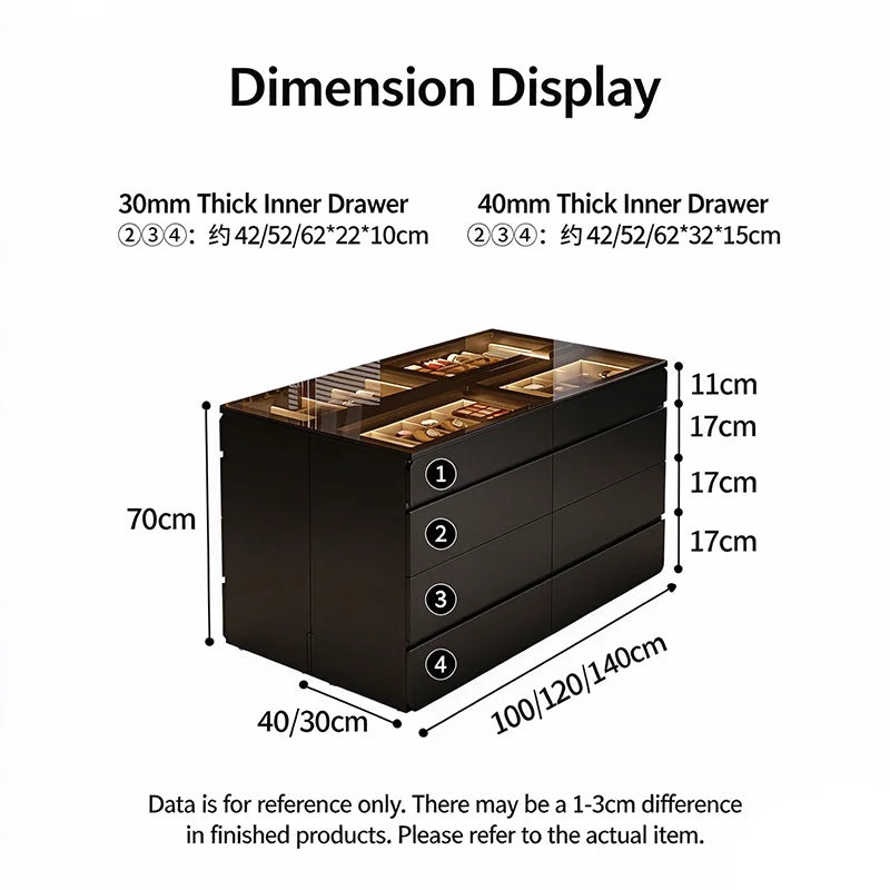 Nordic Cream Style Walk in Closet Island Cabinet Freestanding Jewelry Island Display Cabinet Bedroom Luxury Furniture FYMS