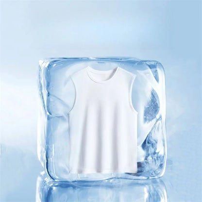 Men's mesh muscle tank top, men's mesh sports tank top, sportswear, transparent fitness sleeveless top