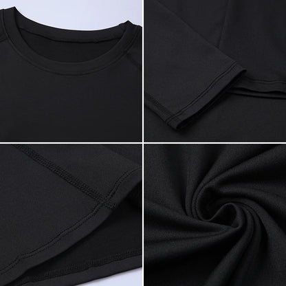Compression Running Top Men Long Sleeve Shirt For Male Gym Clothing Quick Dry Sportswear Fitness Tee Training Workout Muscle Top