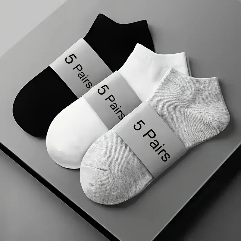 Comfort-Fit Unisex Ankle Socks - Breathable Lightweight Sports Socks for Men Women, Daily Wear &amp; Outdoor Activities