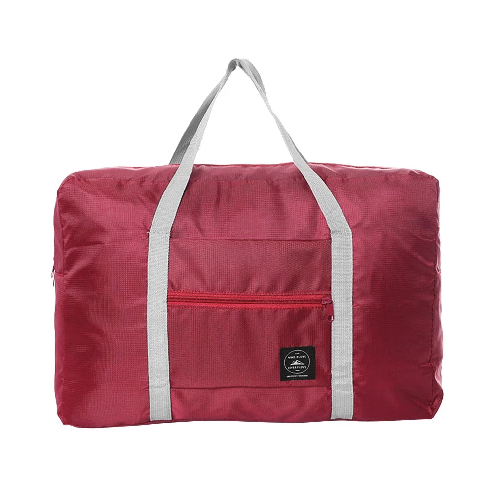 Foldable Large Capacity Travel Duffel Bag Portable Carry On Boarding Luggage Clothes Storage Handbag for Travel Moving Picnic