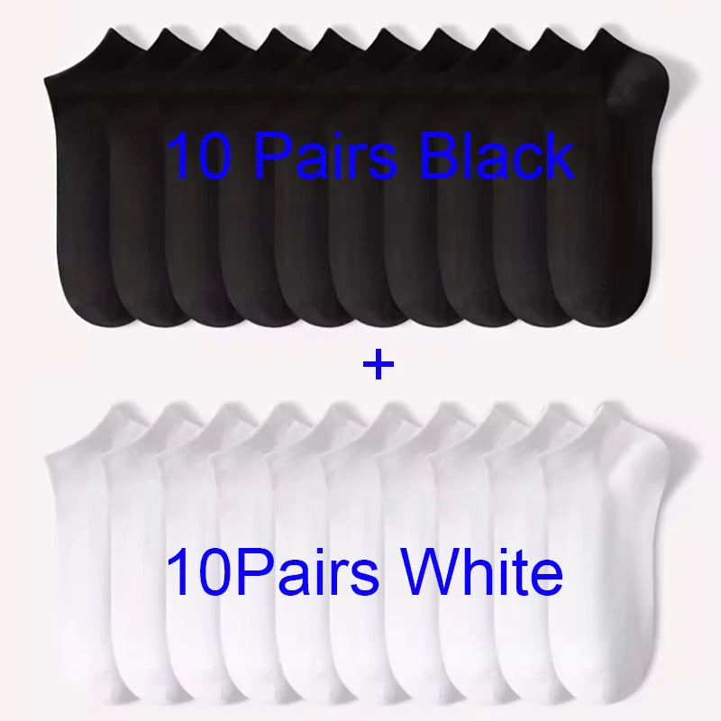 5/10-Pack Unisex Comfort-Fit Ankle Socks For All, Breathable &amp; Lightweight - Ideal For Sports &amp; Daily Wear