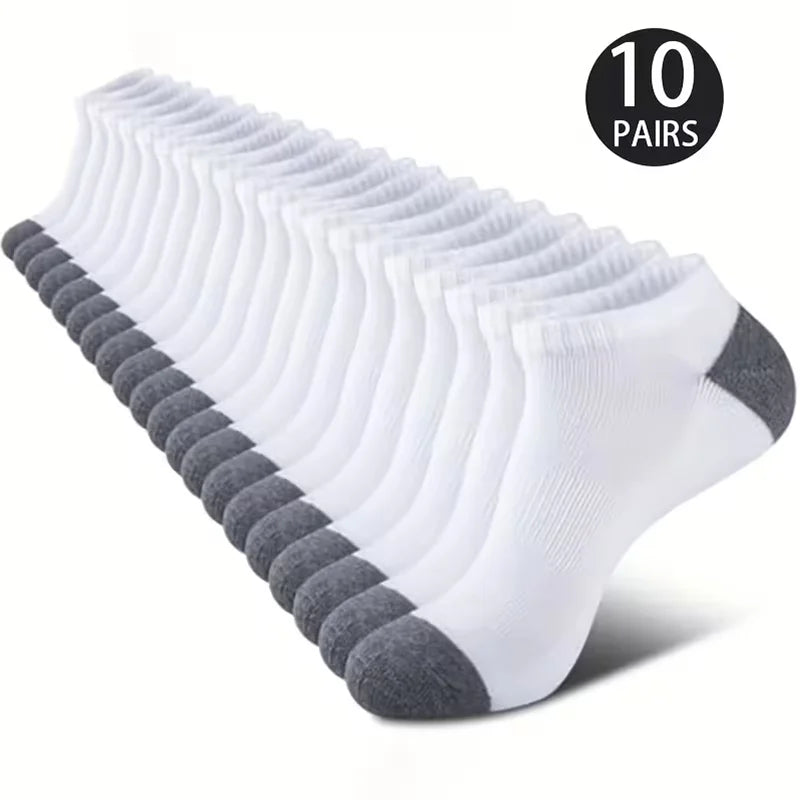 5/10-Pack Unisex Comfort-Fit Ankle Socks For All, Breathable &amp; Lightweight - Ideal For Sports &amp; Daily Wear