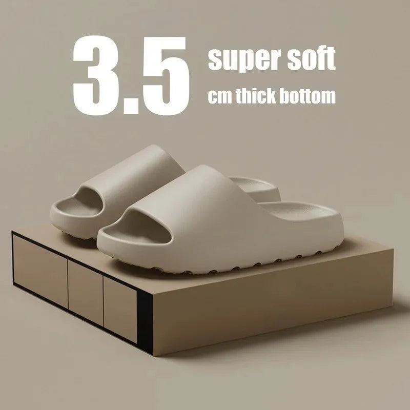 Coconut Slippers Cloud Thick-soled Sandals Summer Fashion Soft Bottom Beach Men Slippers Women&