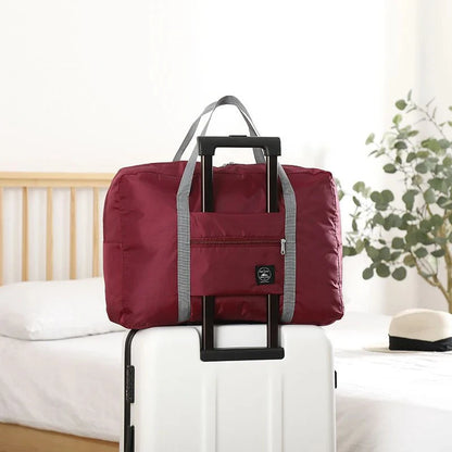 Homefish Folding Travel Storage Bag Large Capacity Luggage Handbag for Travel Moving