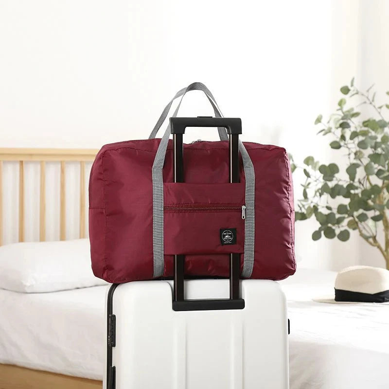 Foldable Large Capacity Travel Duffel Bag Portable Carry On Boarding Luggage Clothes Storage Handbag for Travel Moving Picnic