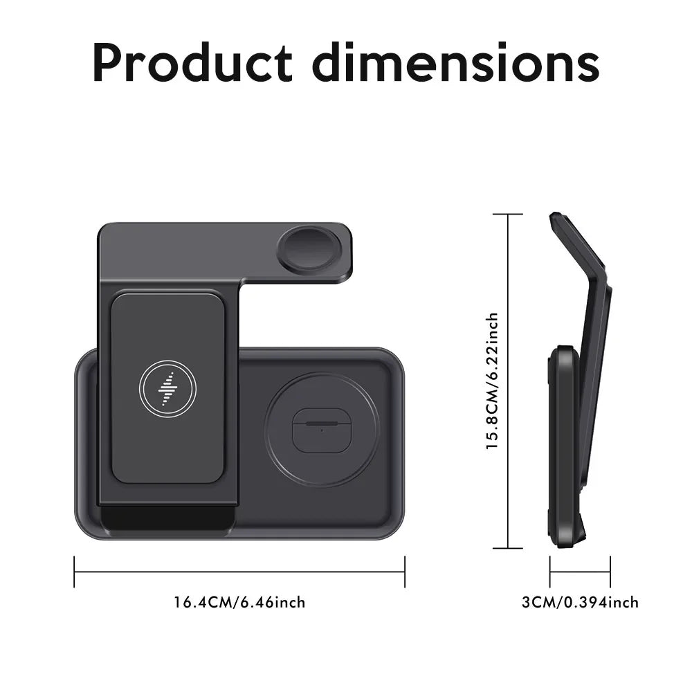 3 IN 1 Wireless Charger Station For Samsung S25 S24 S23 S22 S21 S20 Buds3 Pro/Buds Galaxy Watch 8 7 6 5 4 3 Fast Charging Stand
