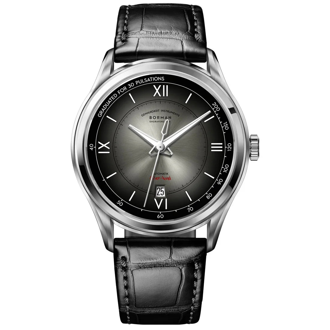 BORMAN Men Automatic Watch Fashion 41.5mm Mechanical Wristwatch 50M Waterproof Luminous Sapphire Mirror Gradient Dial Date