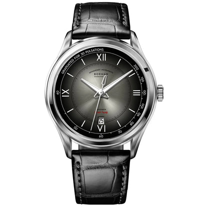 BORMAN Men Automatic Watch Fashion 41.5mm Mechanical Wristwatch 50M Waterproof Luminous Sapphire Mirror Gradient Dial Date