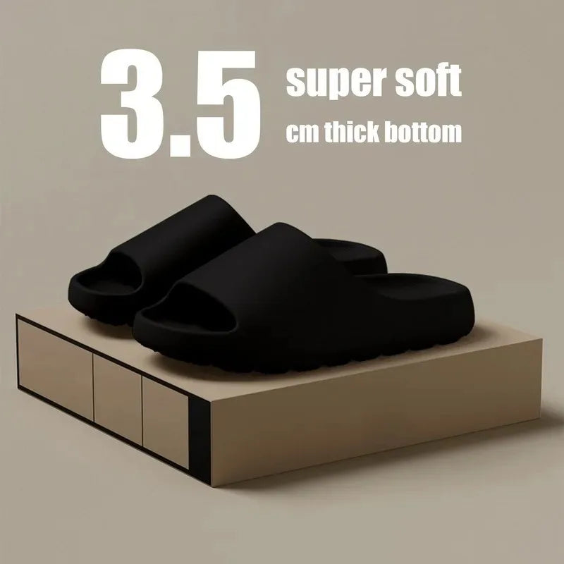Coconut Slippers Cloud Thick-soled Sandals Summer Fashion Soft Bottom Beach Men Slippers Women&