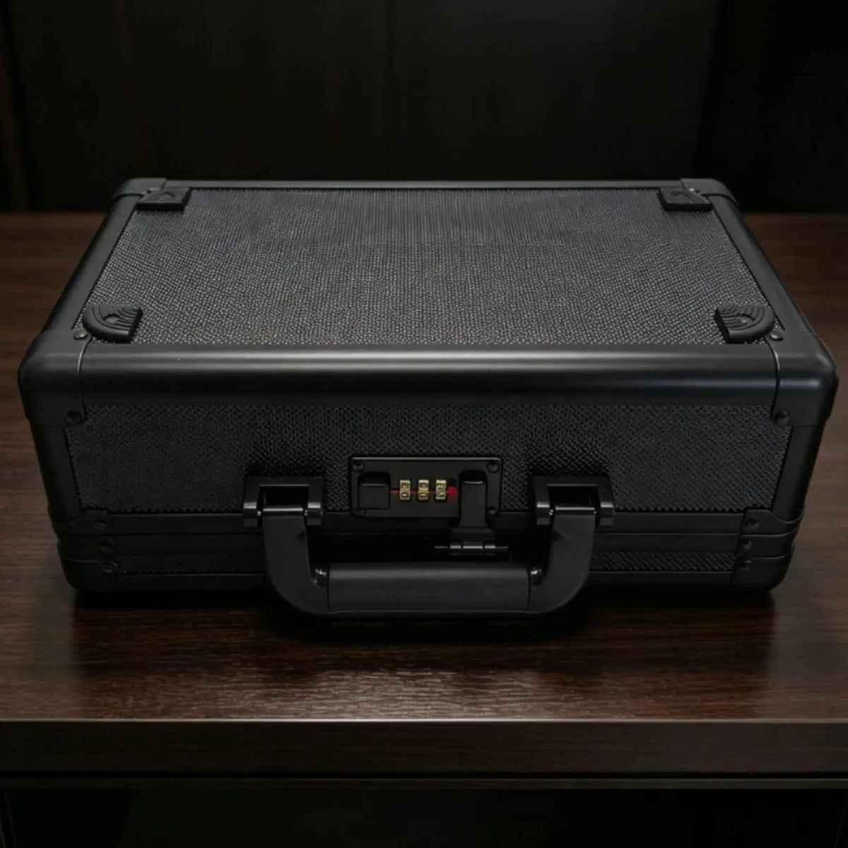 Lockable Card Container Portable Handle Slab Storage Container Aluminum Frame