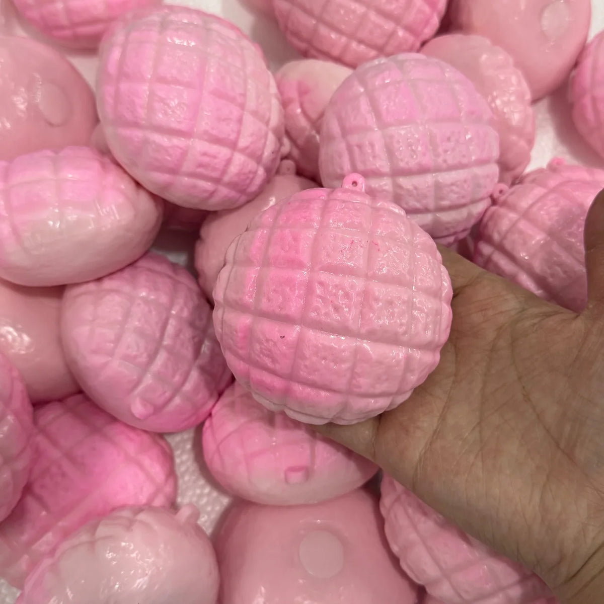 Pink Pineapple Bun Stress Ball Toast Squishy Toy Moldable Slow Rebound Squeeze Ball ASMR Sensory Anti Stress Fidget Squeeze Toys