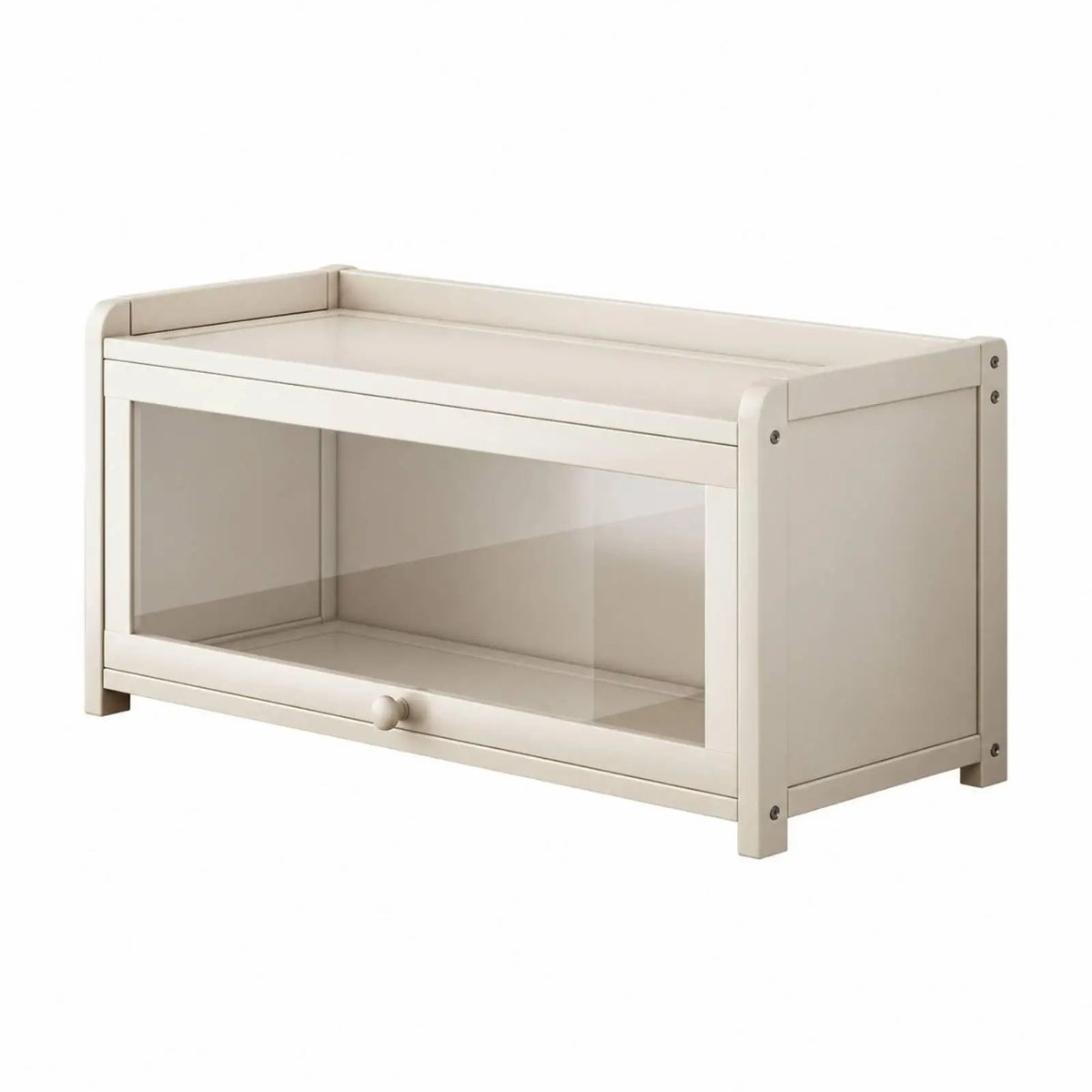 Clear Acrylic Storage Cabinet Shelf with Drawer for Kitchen Counter Display and Dustproof Organizer