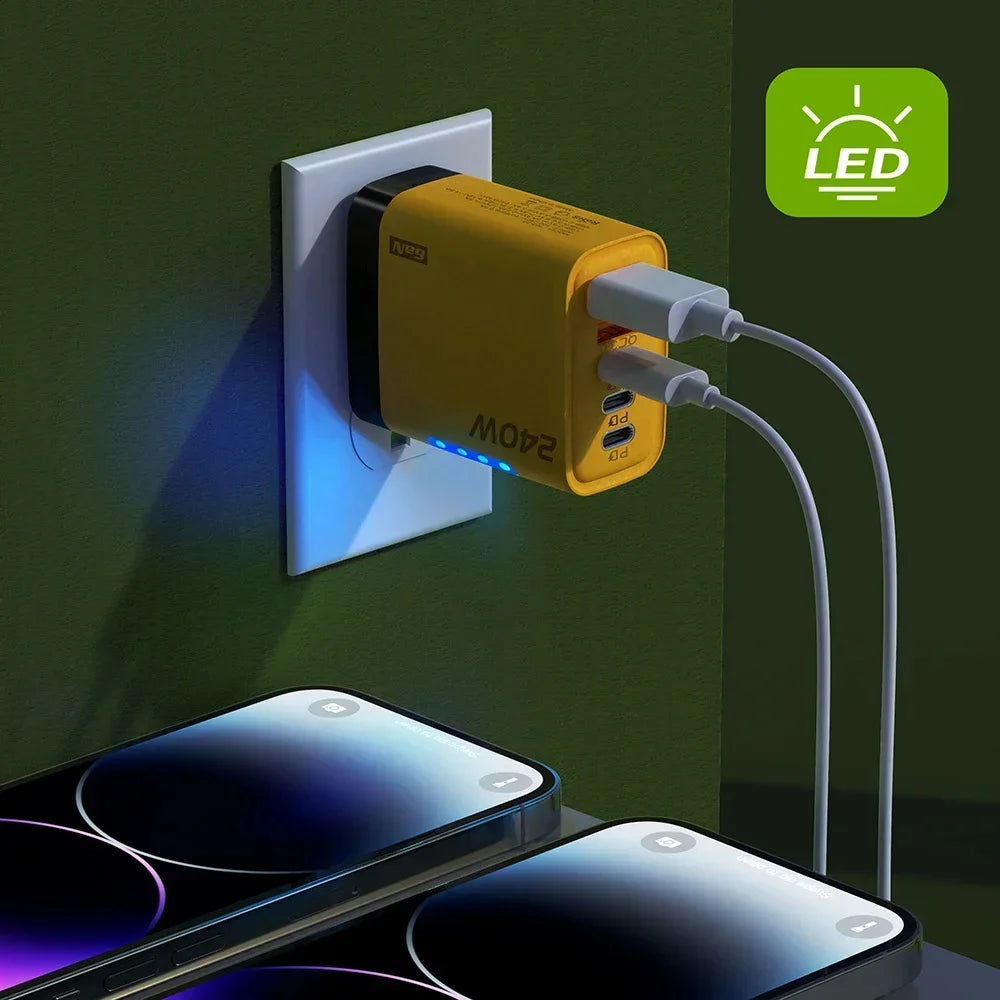 240W GaN 5-Port USB Wall Charger