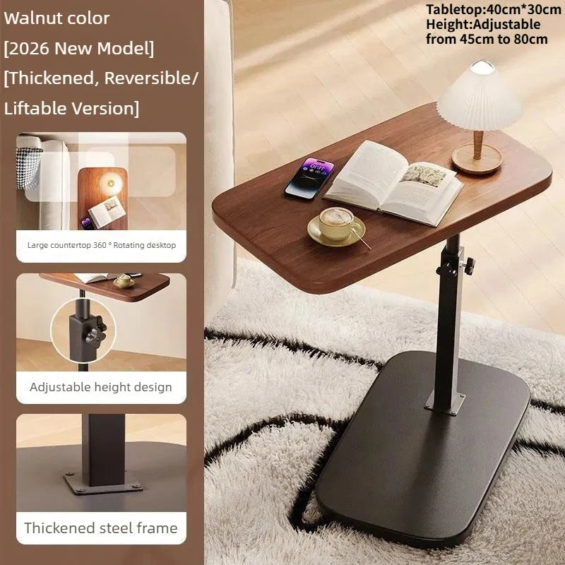 Portable Adjustable Folding Side Table/Laptop Desk, for Home Office, Coffee Table, Bedside Sofa, Office Reception Area, Mother&