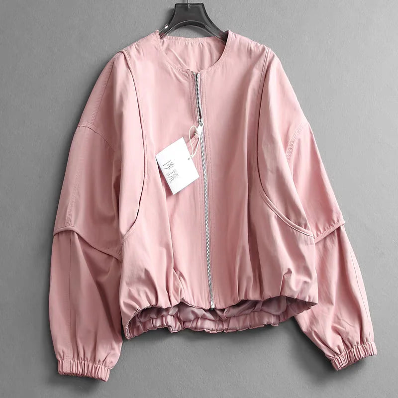 Korean Style Solid Color Women&