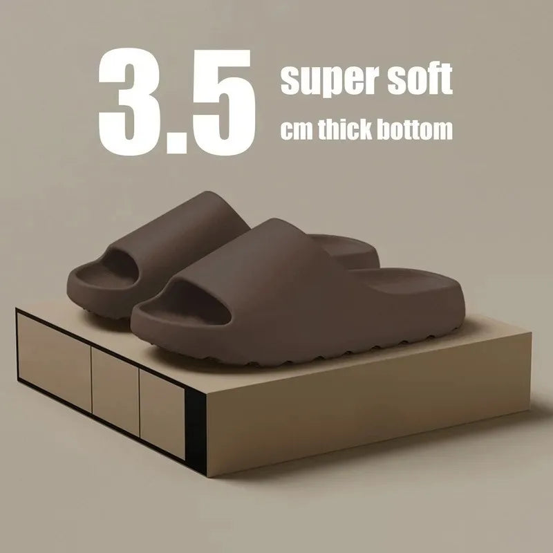 Coconut Slippers Cloud Thick-soled Sandals Summer Fashion Soft Bottom Beach Men Slippers Women&