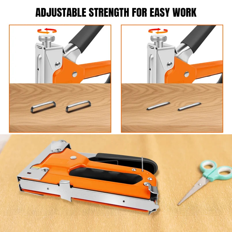 3 in 1 Nail Stapler Gun With 3000 Staples &amp; Staple Remover Tool Kit Stapler for Wood Fabric Stapler Home Repair DIY Tool Kit